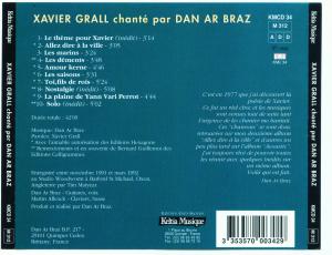 Dan Ar Braz · 1992 Xavier Grall Chante Par Dan Ar Braz (L) · Scans