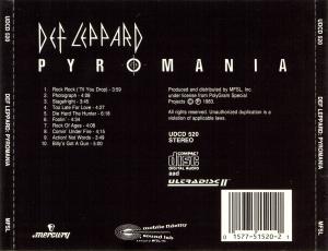 Def Leppard · Pyromania · covers