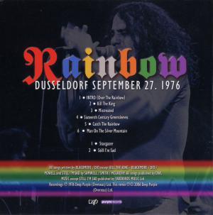 Rainbow · Deutschland Tournee (6CD) · CD4 Live In Dusseldorf 27.09.1976